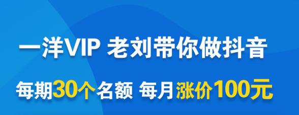 一洋电商抖音VIP，每月集训课+实时答疑+资源共享+联盟合作价值580元-问小徐资源宝库