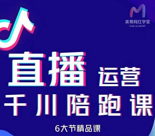美尊-抖音直播运营千川系统课：直播​运营规划、起号、主播培养、千川投放等-问小徐资源宝库