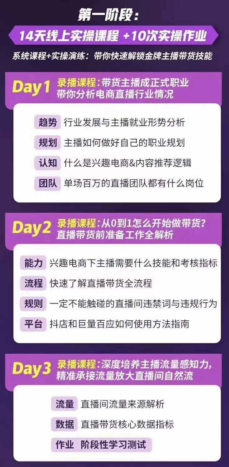 图片[1]-金牌主播实战进阶营 普通人也能快速变身金牌带货主播 (价值3980)-问小徐资源宝库