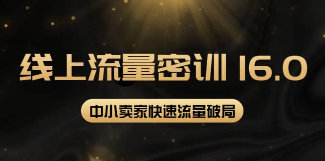 2022秋秋线上流量密训16.0：包含 暴力引流10W+中小卖家流量破局技巧 等等！-问小徐资源宝库