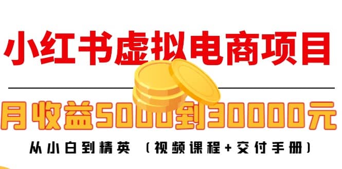 小红书虚拟电商项目：从小白到精英 (视频课程+交付手册)-问小徐资源宝库