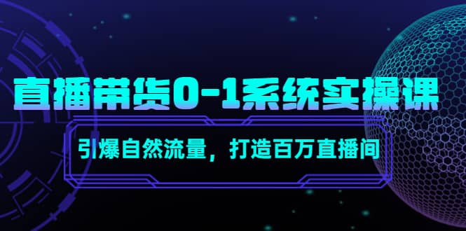 直播带货0-1系统实操课，引爆自然流量，打造百万直播间-问小徐资源宝库