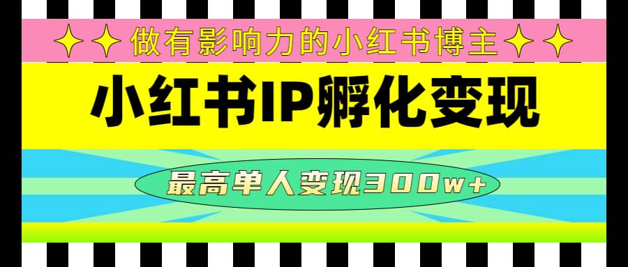 某收费培训-小红书IP孵化变现：做有影响力的小红书博主-问小徐资源宝库