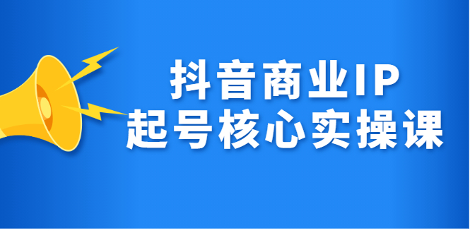 抖音商业IP起号核心实操课，带你玩转算法，流量，内容，架构，变现-问小徐资源宝库